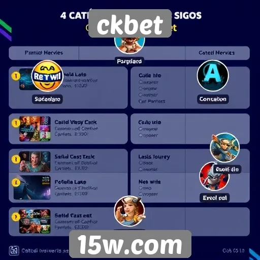 Evolução das categorias de jogos disponíveis no ckbet