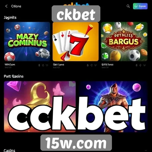 variedade de jogos disponíveis no ckbet